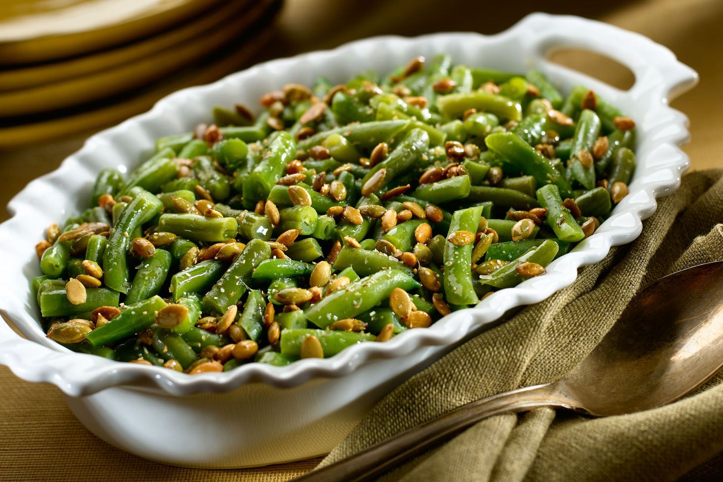 MyPlate Green Beans with Pepitas 