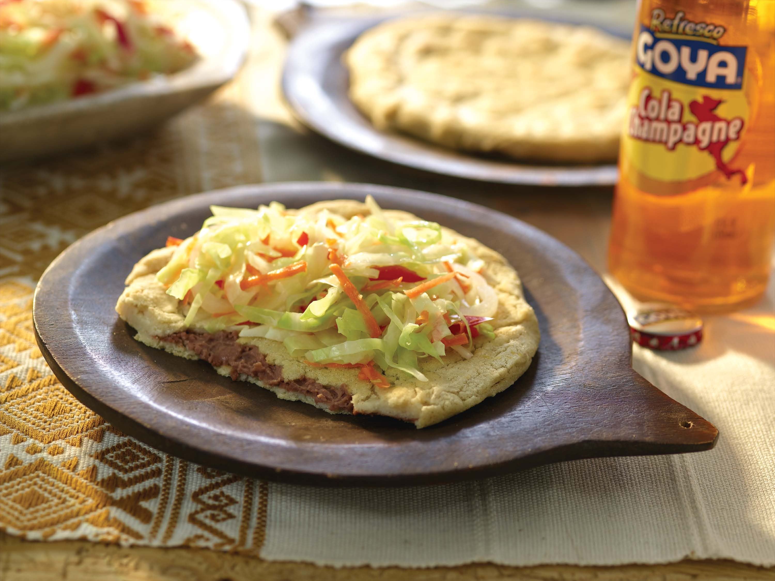 Salvadoran Pupusas with Cabbage Salad