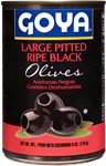 Large Pitted Ripe Black Olives