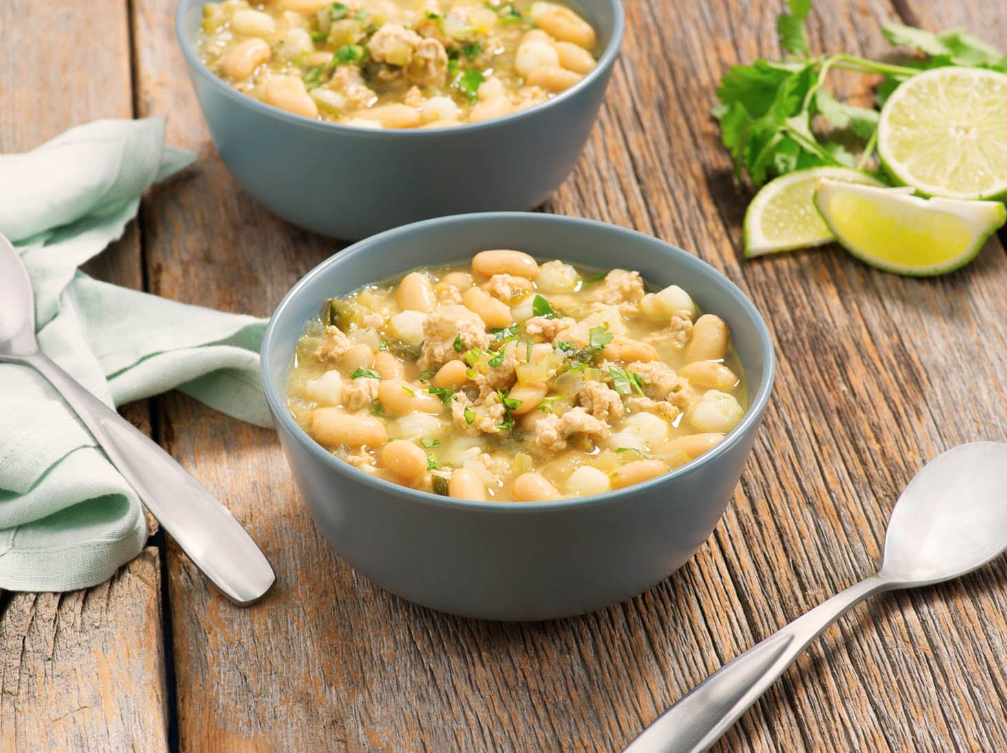 Homemade White Chili with Hominy