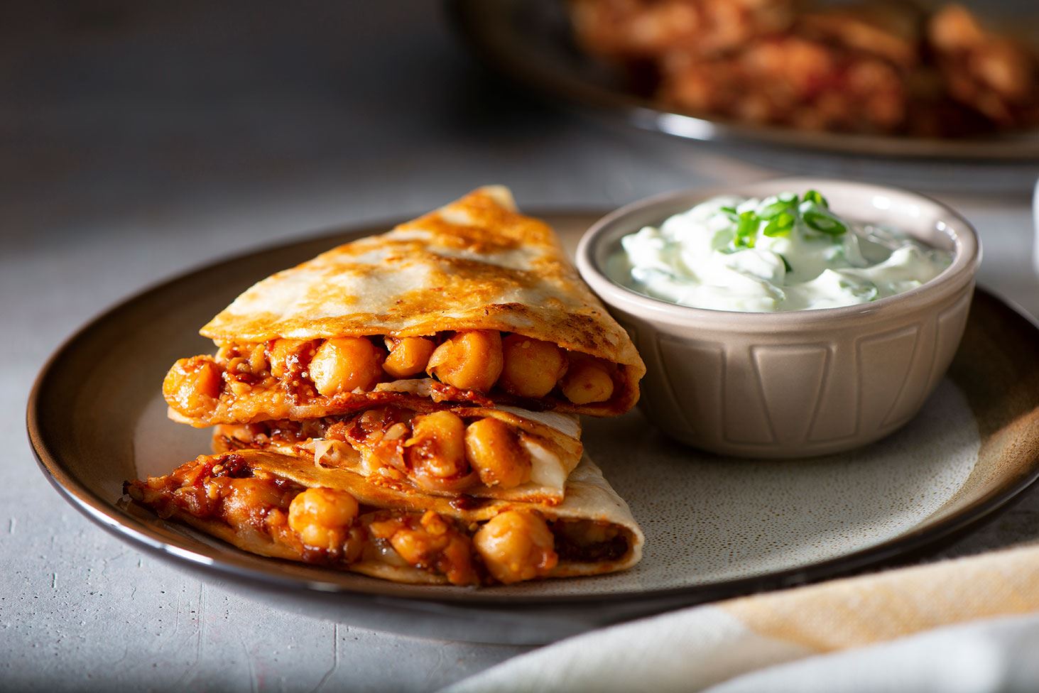 Smoked Chickpeas Quesadillas