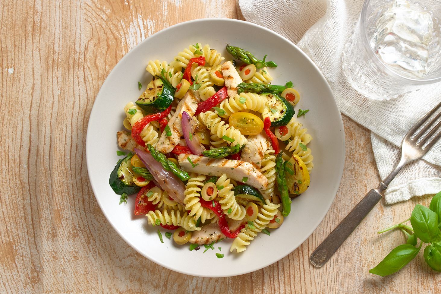 Grilled Chicken and Veggie Pasta Salad