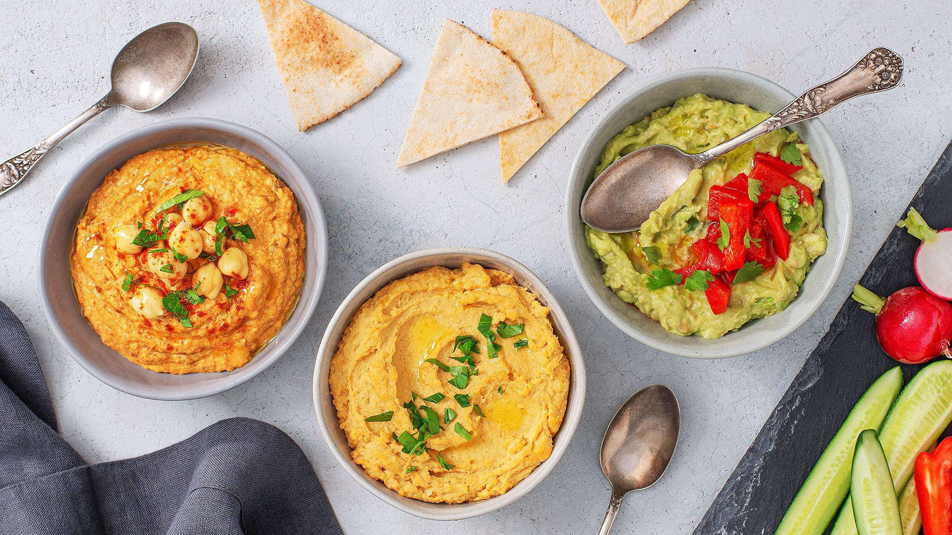 Hummus Three Ways