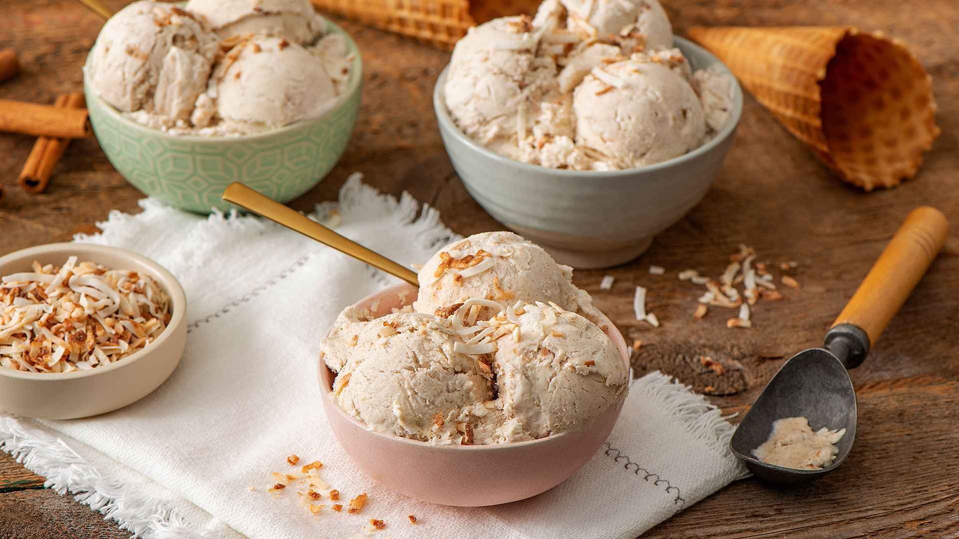 Easy Coquito Ice Cream