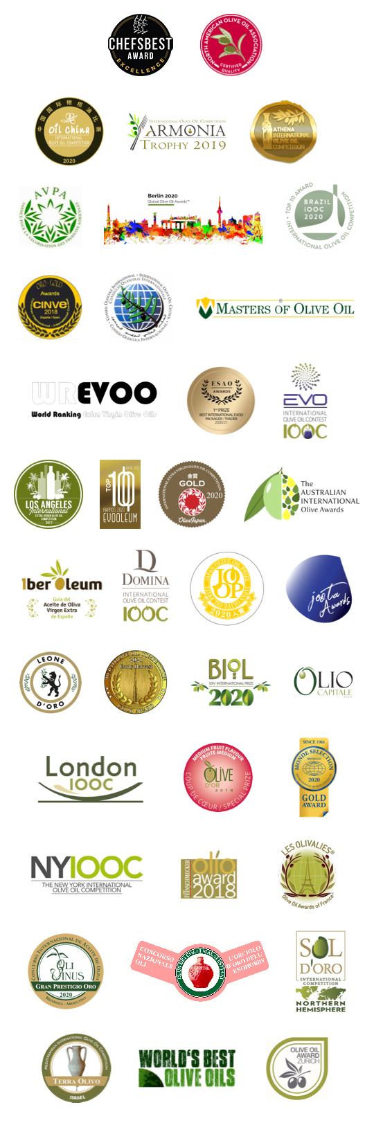 Olive Oils Awards Mobile