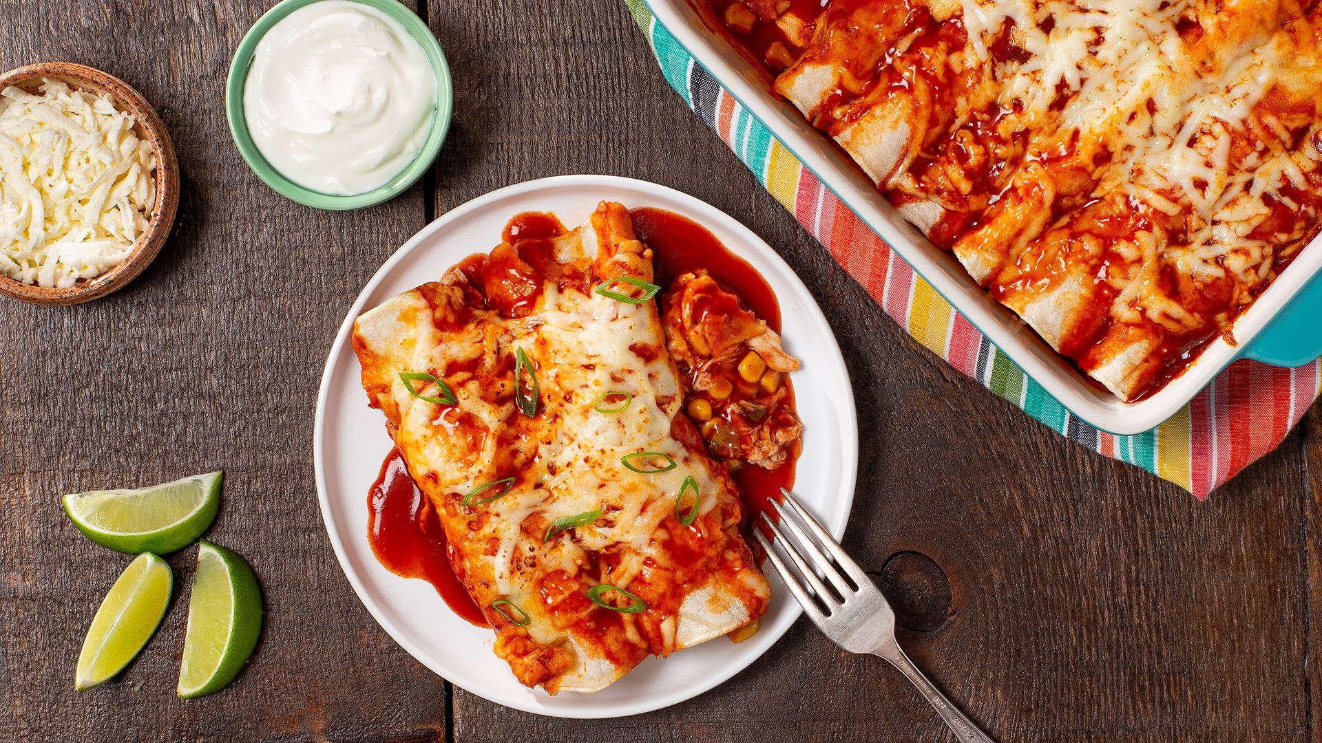 Easy Chicken Enchiladas